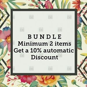 Bundles of minimum 2 items get 10% automatic disco